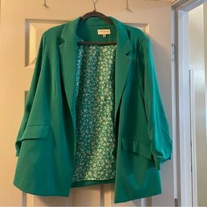 Skies are Blue Green Blazer Lightweight